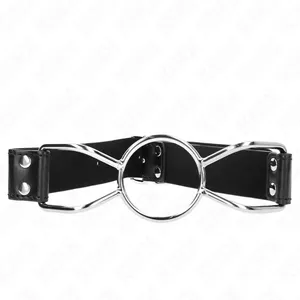 Ring mouth gag KINK COLLAR & GAG SPIDER, 60 x 3 cm, inner diameter 5 cm, size L