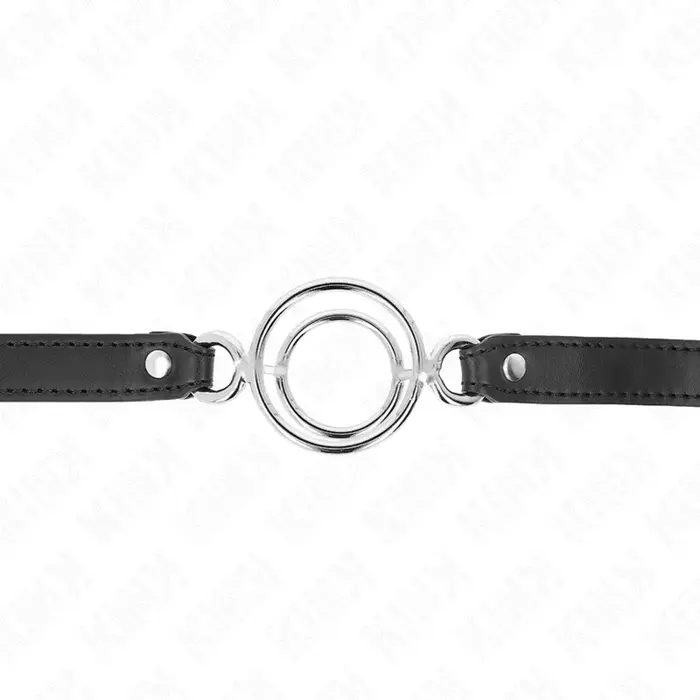 Gags ar O-gredzeniem KINK COLLAR & GAG — 5 cm, 63 x 2,5 cm Photo 3