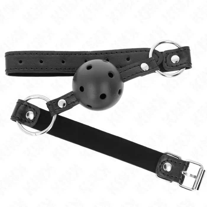 Кляп KINK COLLAR & GAG модель 1 — полый шар 4,5 см Photo 2