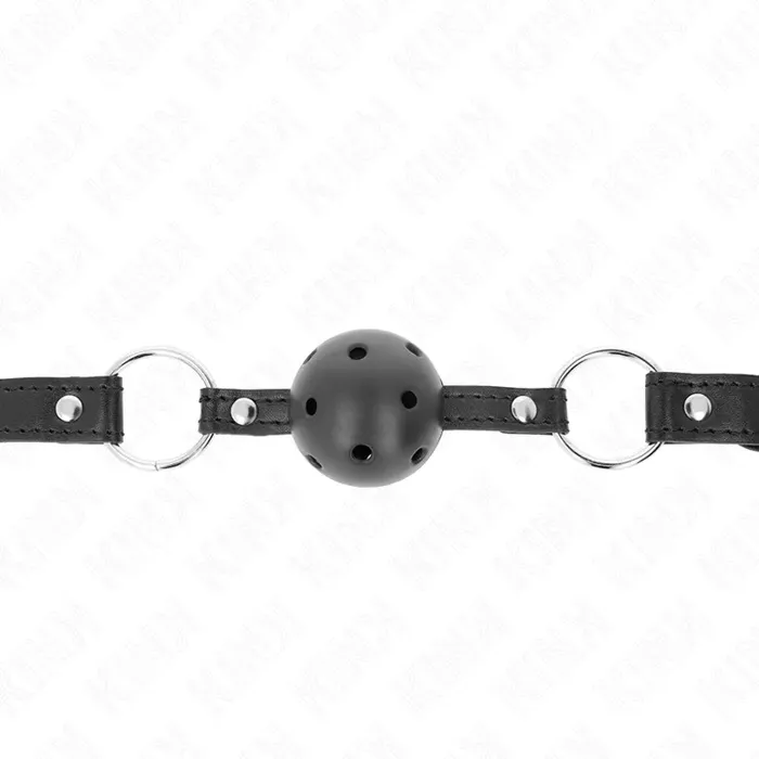 Кляп KINK COLLAR & GAG модель 1 — полый шар 4,5 см Photo 3