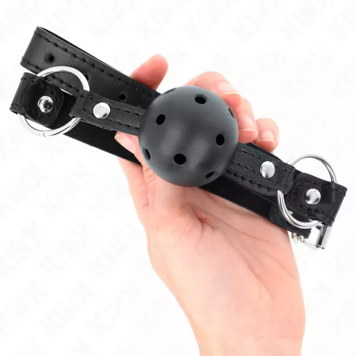 Кляп KINK COLLAR & GAG модель 1 — полый шар 4,5 см Photo 4