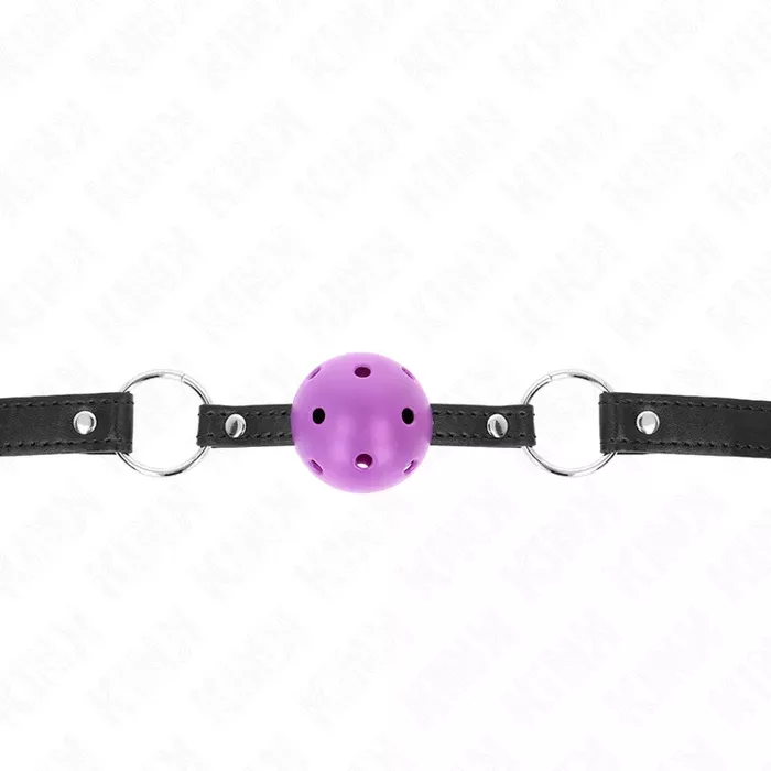 Кляп-шар KINK COLLAR & GAG 4,5 см фиолетовый Photo 3