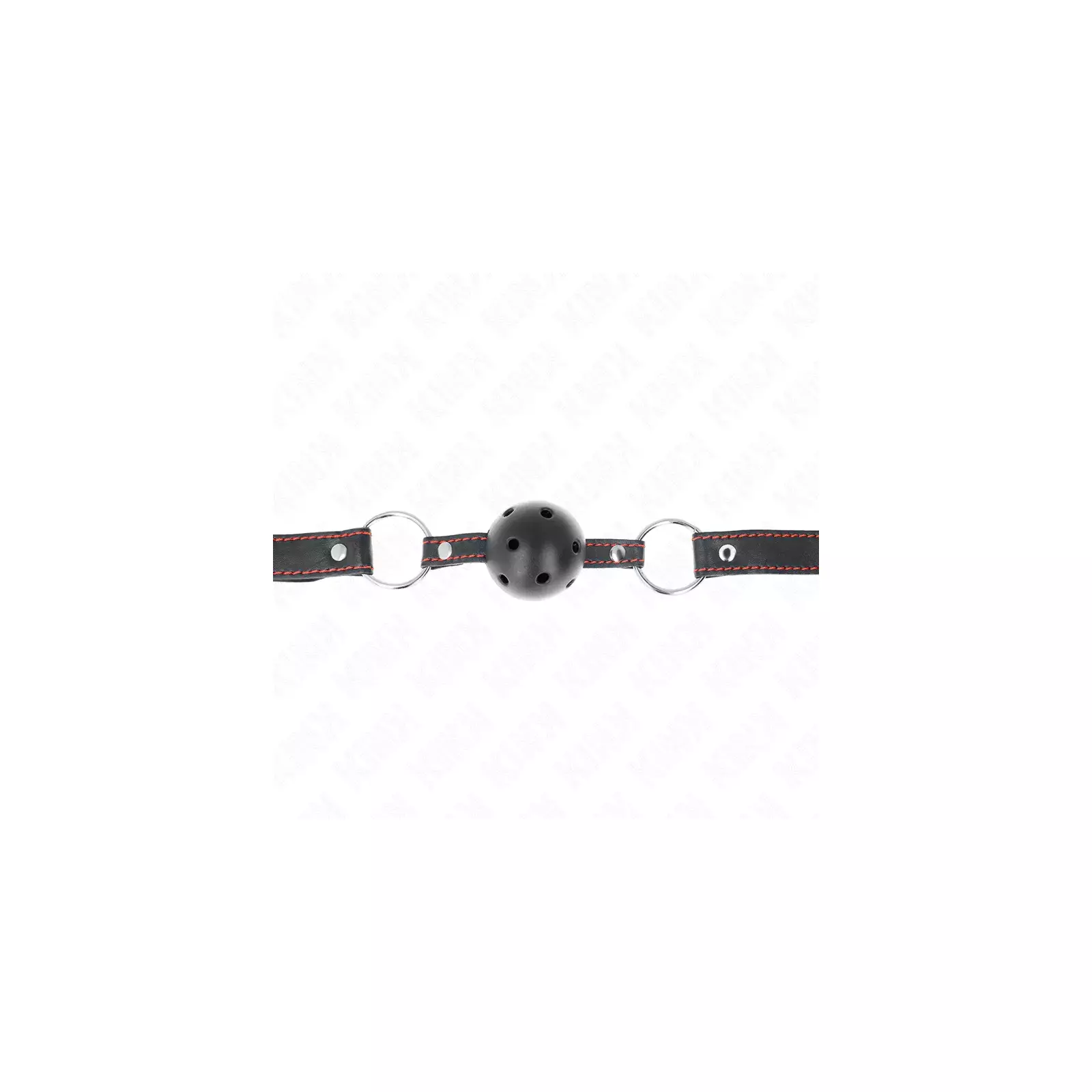 KINK Hollow Hard Black Ball Gag Model 2 Photo 4