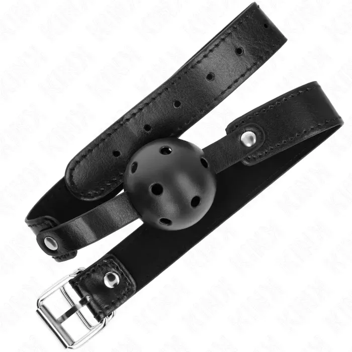 Кляп-шар KINK COLLAR & GAG 4,5 см вентилируемый Photo 2