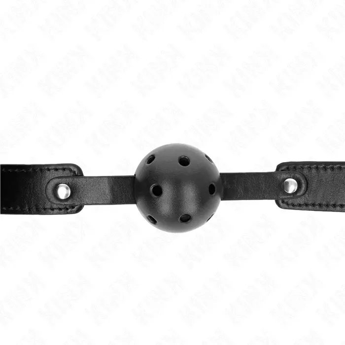Кляп-шар KINK COLLAR & GAG 4,5 см вентилируемый Photo 3
