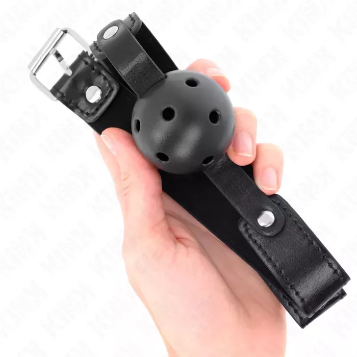 Кляп-шар KINK COLLAR & GAG 4,5 см вентилируемый Photo 4