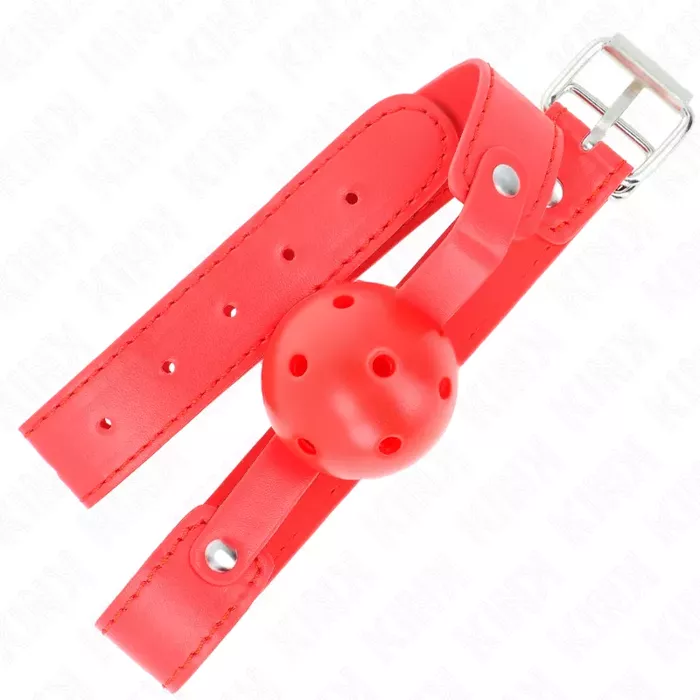 Ball gag KINK COLLAR & GAG 4.5 cm breathable Photo 2