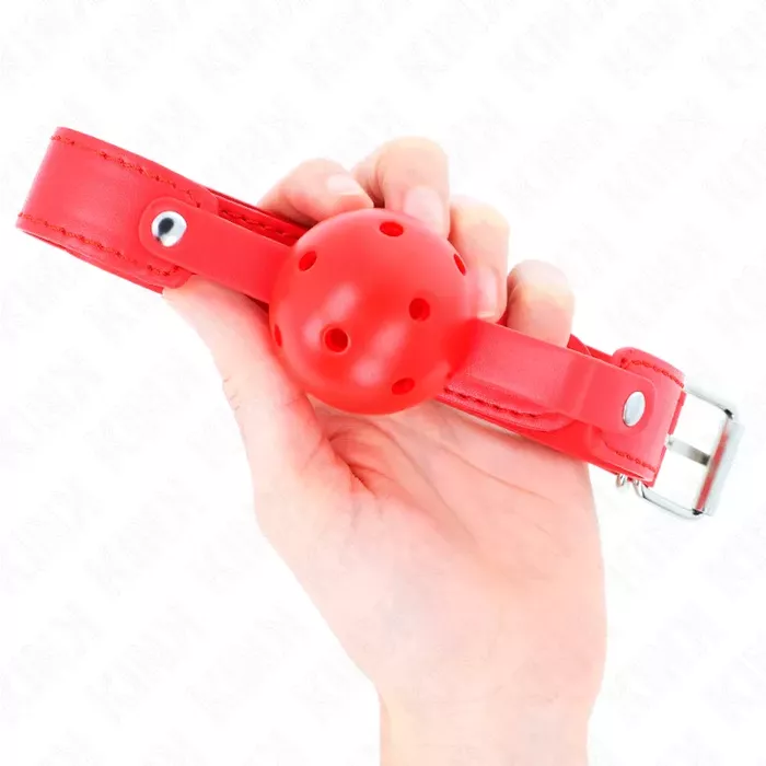Ball gag KINK COLLAR & GAG 4.5 cm breathable Photo 3