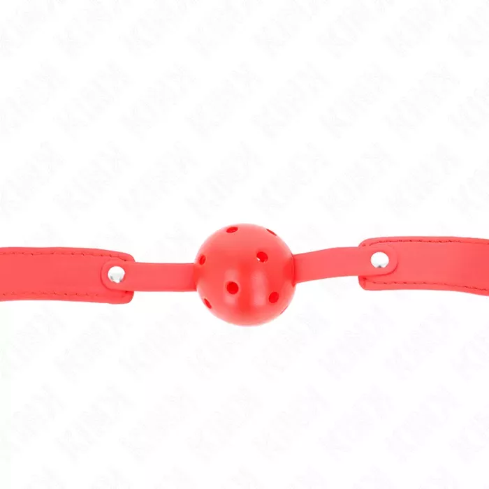 Ball gag KINK COLLAR & GAG 4.5 cm breathable Photo 4