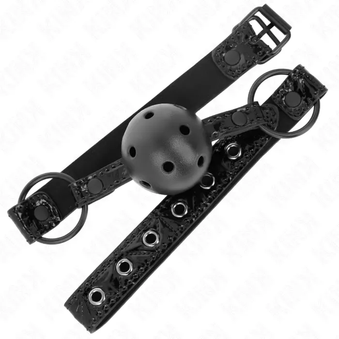 Кляп-шар KINK COLLAR & GAG DIAMOND PATTERN 4,5 см Photo 2