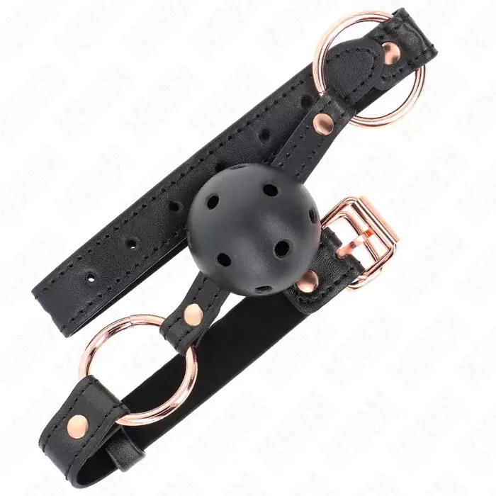 Ball gag KINK COLLAR & GAG PREMIUM TPE 4 cm Photo 2