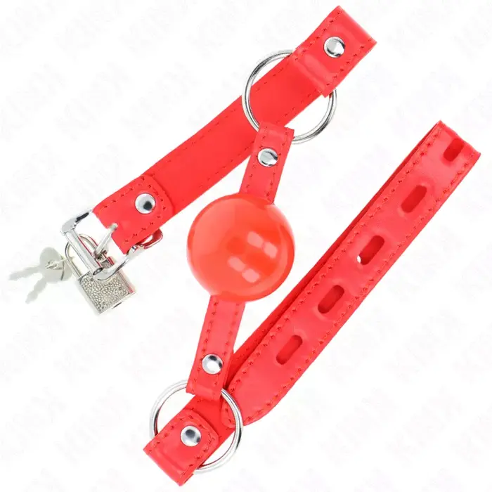 Bumbu kropste KINK COLLAR & GAG TPE 4 cm Photo 2