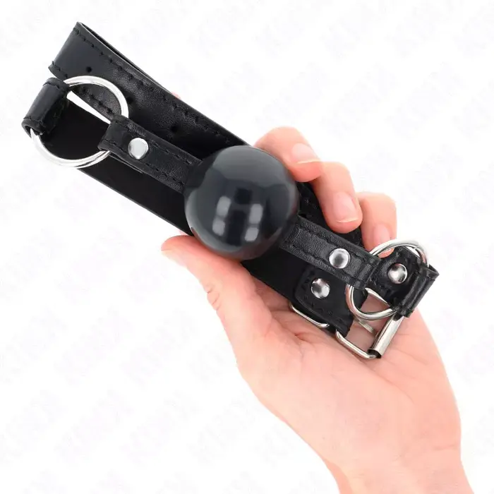 Шариковый кляп KINK COLLAR & GAG 4 см TPE Photo 4