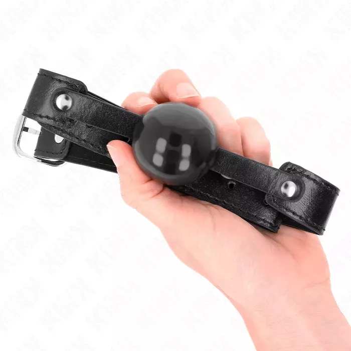 Мячик-затычка KINK COLLAR & GAG модель 2 — 4 см TPE Photo 4