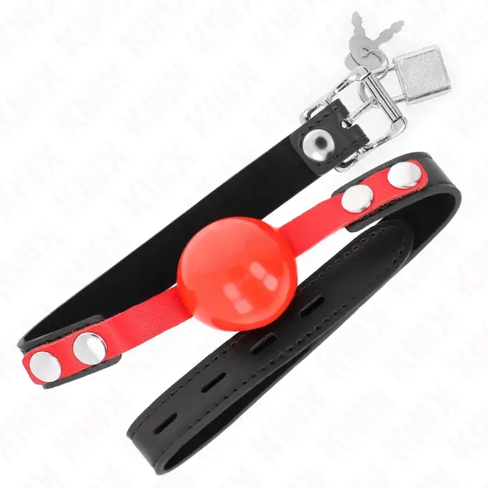 Gags KINK COLLAR & GAG Soft TPE bumba 4 cm modelis 4 Photo 2