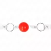 KINK Red Transparent PVC Ball Gag D-240876 Photo 4