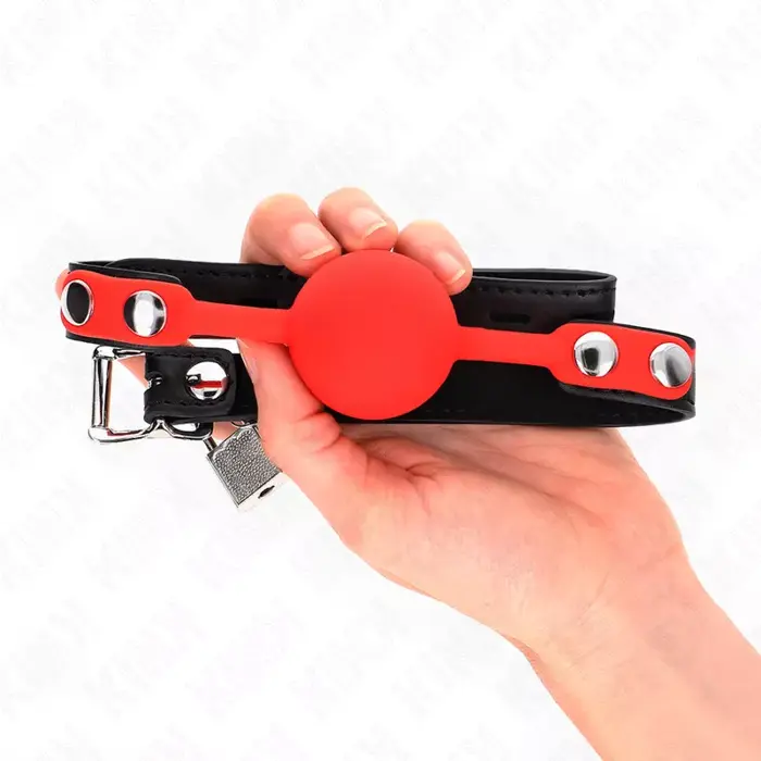 Silikona bumbiņas kĺaps KINK COLLAR & GAG 4 cm Photo 2