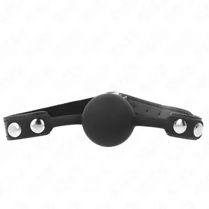KINK COLLAR & GAG Silicone Ball Gag Model 1, 4 cm Ball Diameter