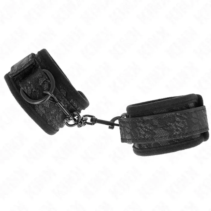 Wrist cuffs KINK WRIST RESTRAINT DARK LACE 20–29×5 cm Photo 2