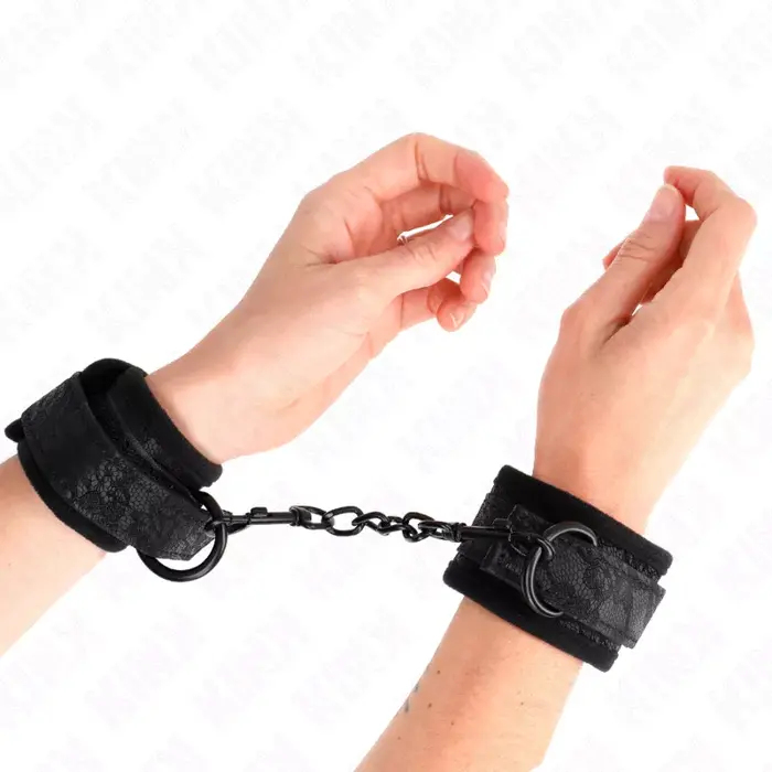 Wrist cuffs KINK WRIST RESTRAINT DARK LACE 20–29×5 cm Photo 4