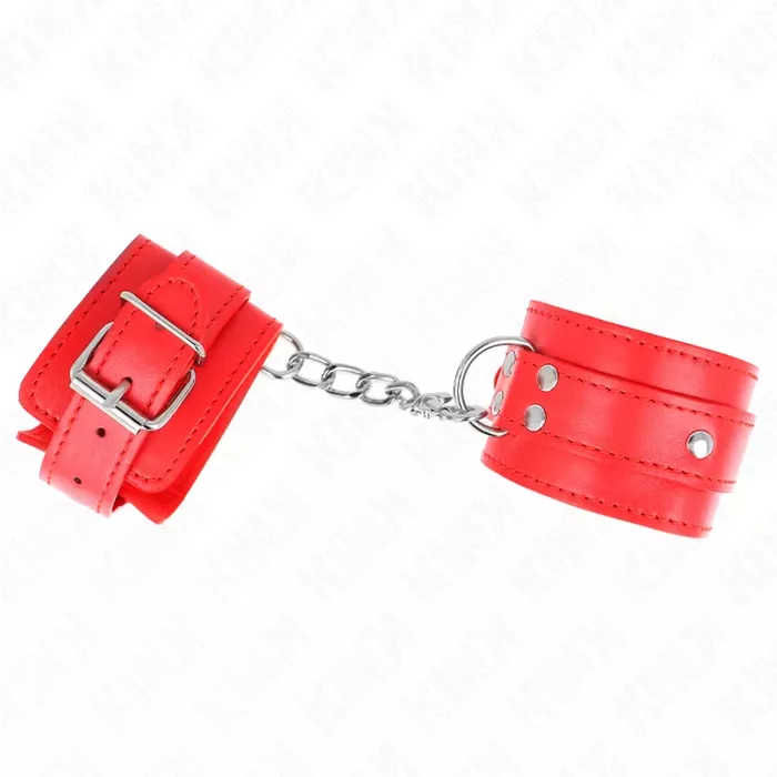 Rokudzelži KINK WRIST RESTRAINT regulējami ādas ar D-gredzenu Photo 2