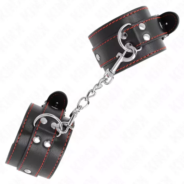 Wrist restraints KINK WRIST RESTRAINT adjustable leather 20–28 cm Photo 2