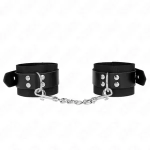 Rokudzelži KINK Neilons Melns ar Ādas Jostu Regulējams 19-29 cm x 5.1 cm