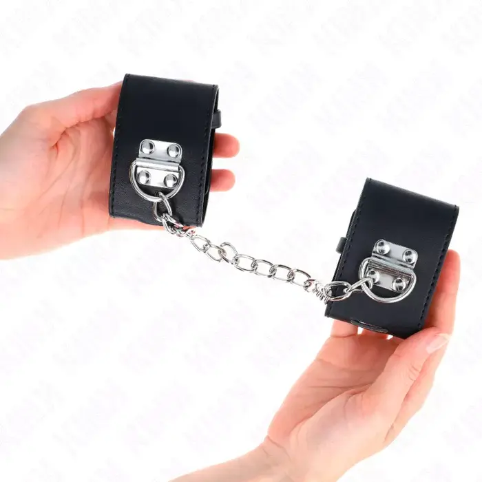 Metal wrist cuffs KINK WRIST RESTRAINT 30 cm chain Photo 3