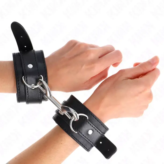 Rokas saites KINK WRIST RESTRAINT regulējamas ādas Photo 4
