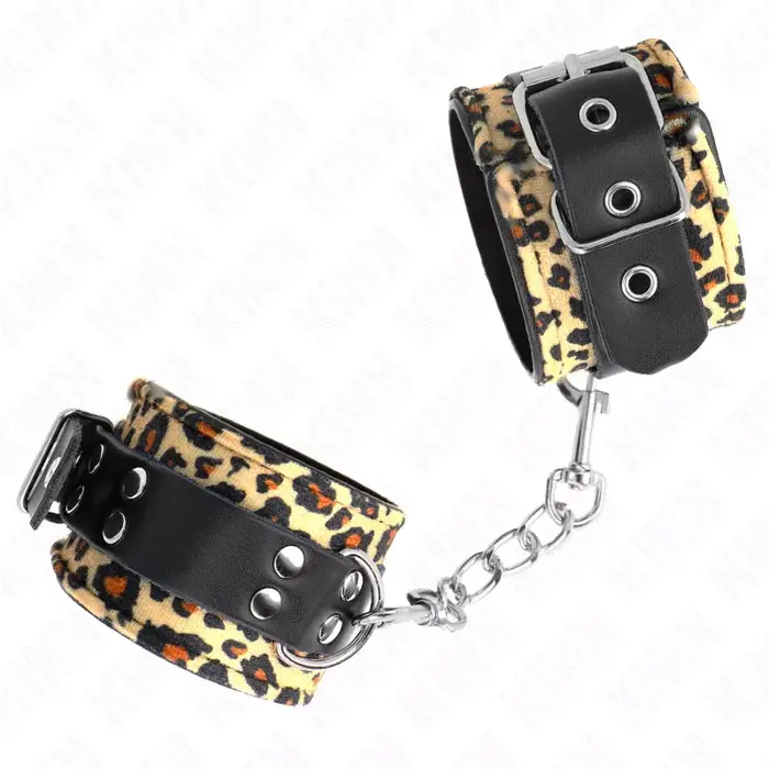 Rokas ierobežotājs KINK WRIST RESTRAINT Leopard Photo 2
