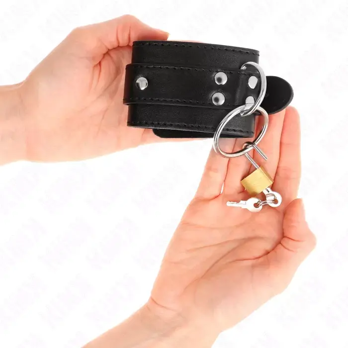 Rokas ierobežotāji KINK WRIST RESTRAINT regulējami ādas Photo 3