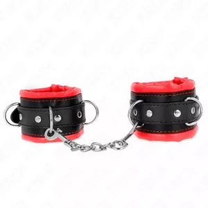 Wrist Restraints KINK Faux Fur Red 20-30 cm x 6 cm