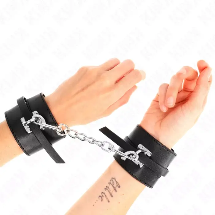 Wrist restraints KINK Deluxe locking adjustable leather Photo 4