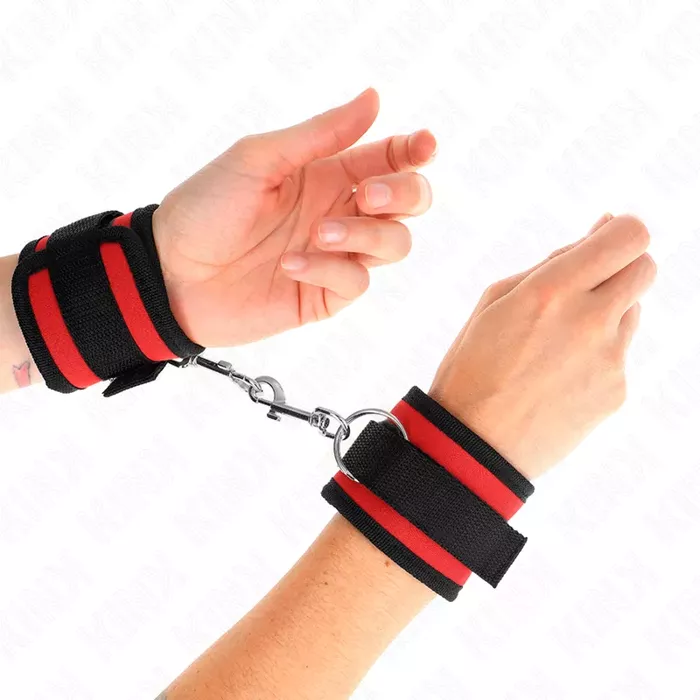Rokassprādzes KINK WRIST RESTRAINT neilona regulējamas 18–35 cm Photo 4