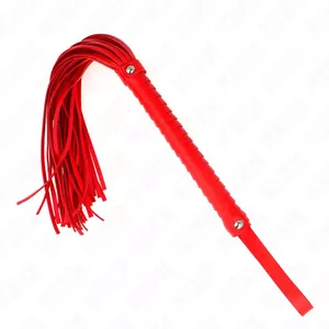 KINK Whip with Red Textured Handle 48.5 cm, Model D-240693, KINK Impact & Touch