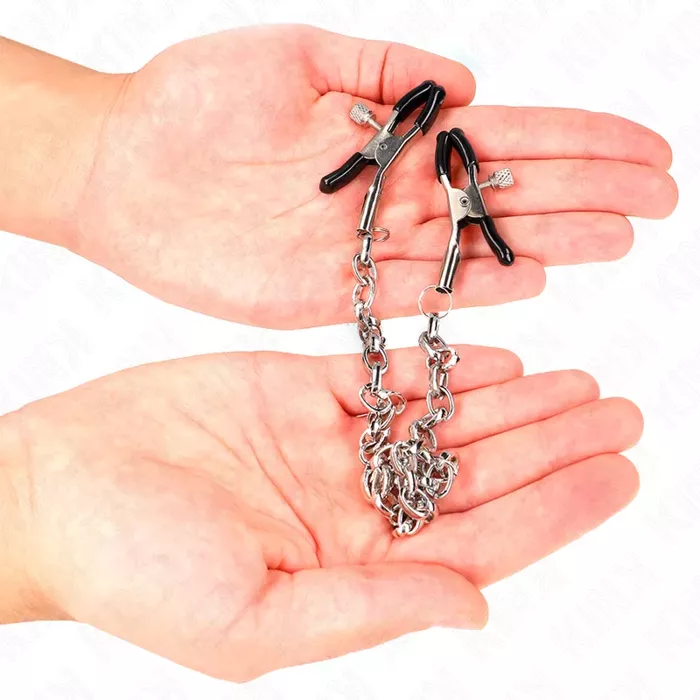 Krūšu galiņu skavas KINK NIPPLE GRIP ar 30 cm ķēdi Photo 3