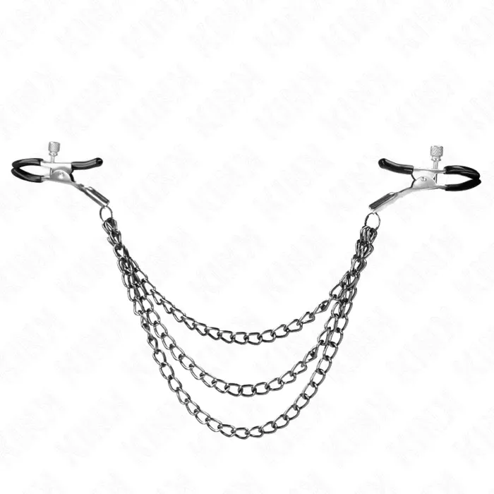 Nipple clamps KINK NIPPLE GRIP with 3 chains Photo 2