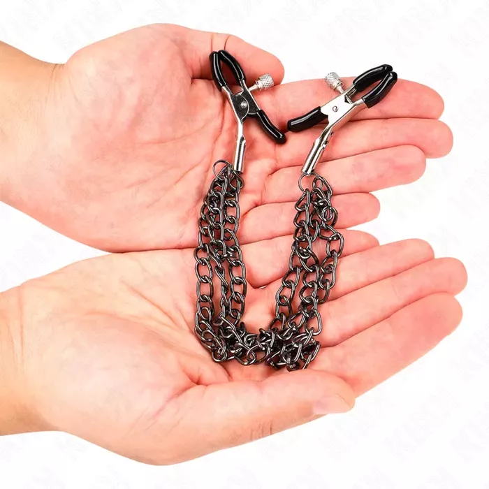 Nipple clamps KINK NIPPLE GRIP with 3 chains Photo 3
