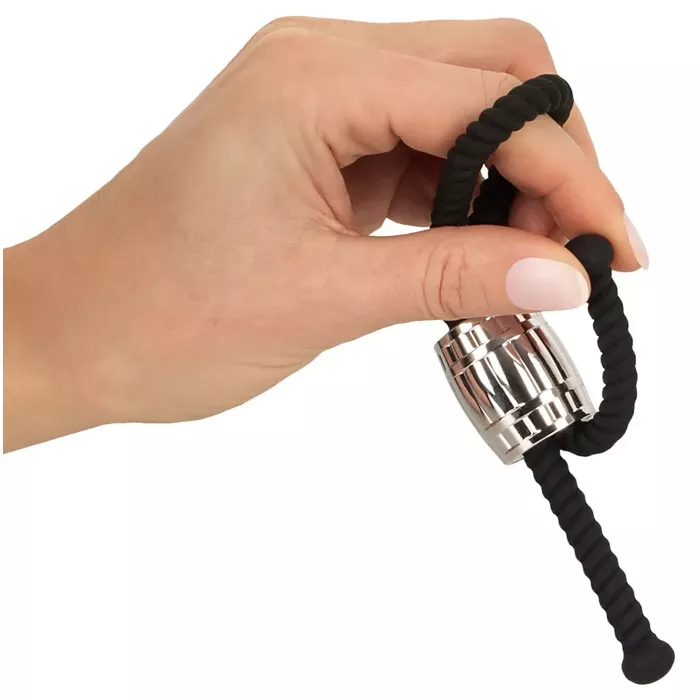 Rebel Heavy Rope cock strap — regulējama silikona cilpa Photo 5