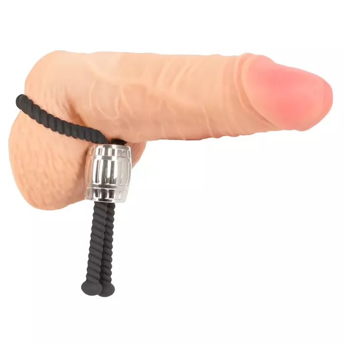 Rebel Heavy Rope cock strap — regulējama silikona cilpa Photo 8