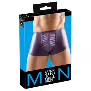 Men's Pants Svenjoyment model S — tight-fit purple matte look, size S, 90% polyamide 10% spandex