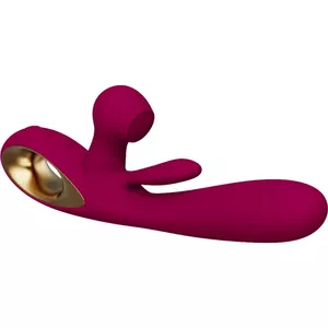 Вибратор ARMONY FOR COUPLES Impact Swing Модель 1 — бордовый силикон, двойная стимуляция, для одного или пары
