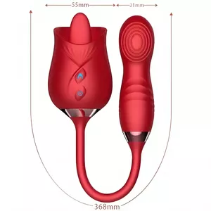 ARMONY Delight Flower Vibrator D-238211 with Bumping Red Tongue