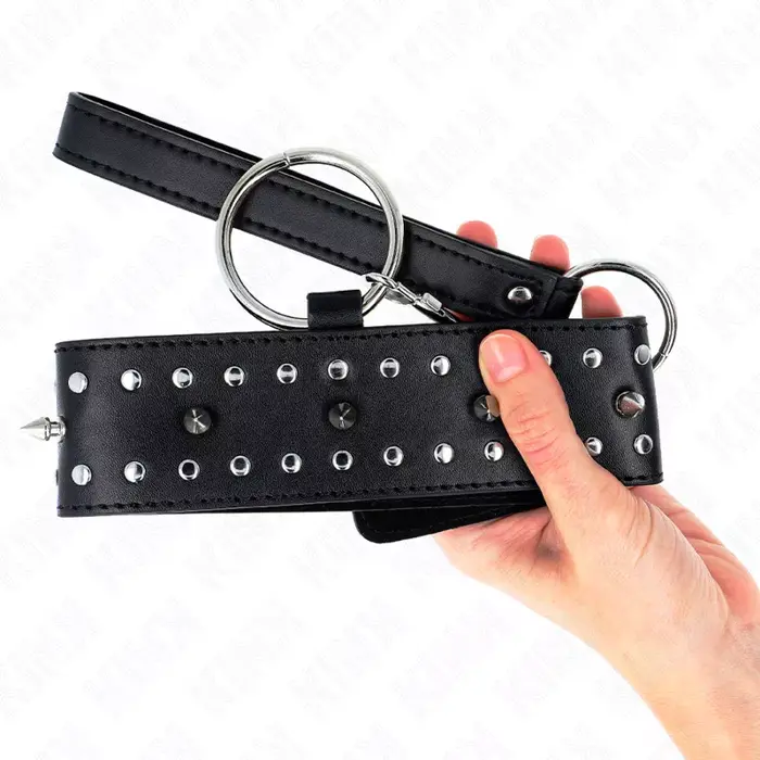 Aproces un pavada KINK COLLAR & GAG 65 cm, regulējams 36–43 cm Photo 4