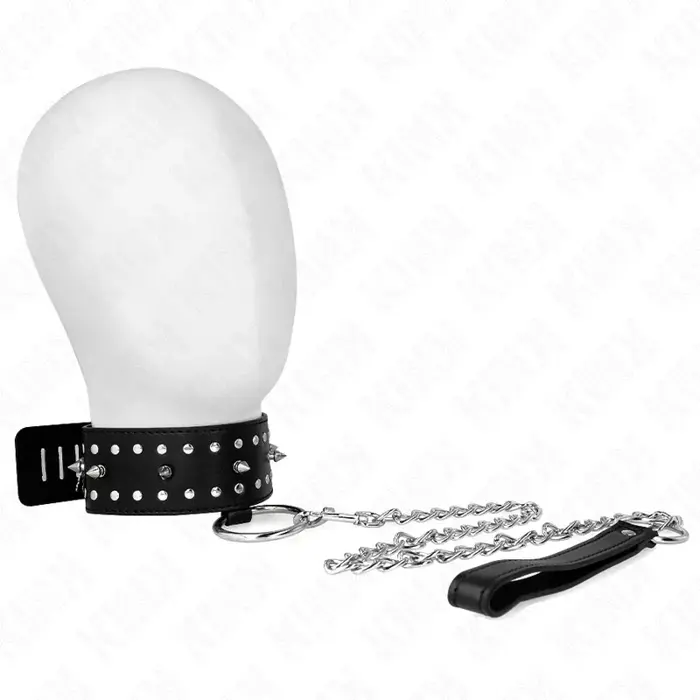 Aproces un pavada KINK COLLAR & GAG 65 cm, regulējams 36–43 cm Photo 5