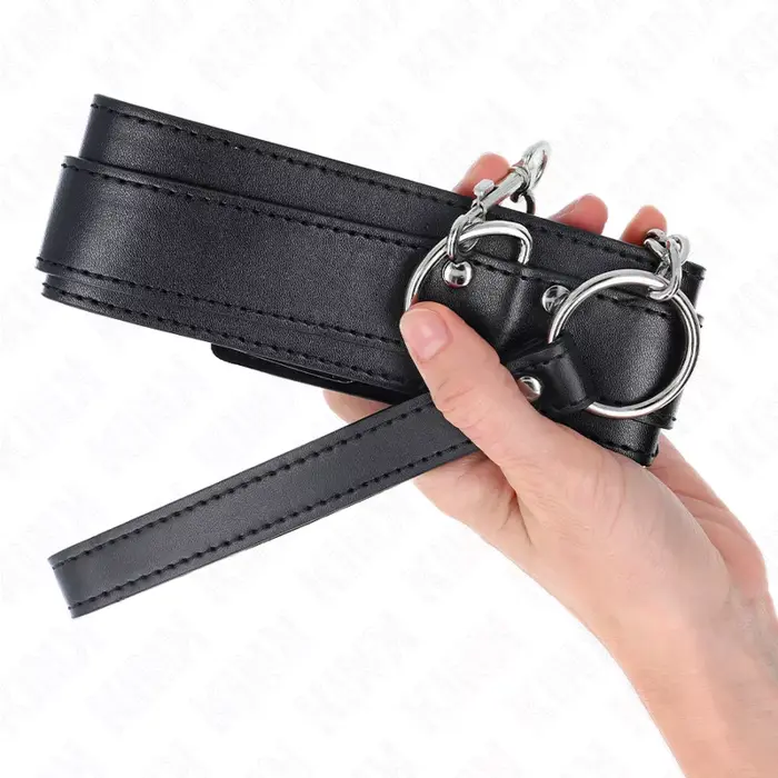Regulējams kaklarots KINK COLLAR & GAG — 65 cm Photo 4