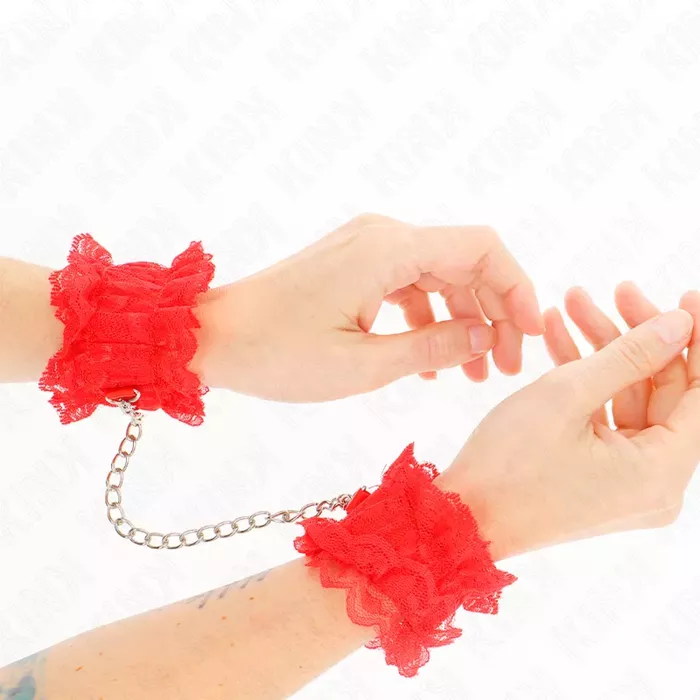 KINK WRIST RESTRAINT Lace Elastic Wrist Restraints Photo 3