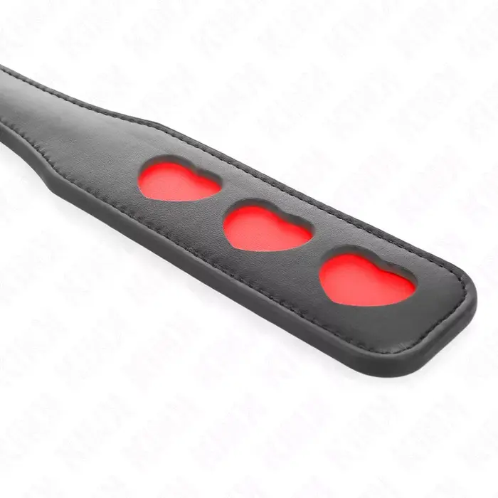 Leather heart paddle KINK IMPACT & TOUCH 32 x 6 cm Photo 2