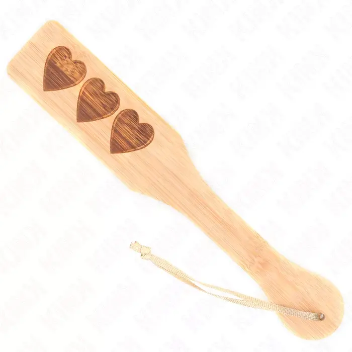 Paddle KINK IMPACT & TOUCH Bamboo Pallet Heart 32x5.5 cm Photo 2