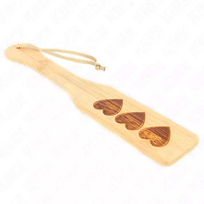 Paddle KINK IMPACT & TOUCH Bamboo Pallet Heart 32x5.5 cm Photo 3